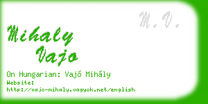 mihaly vajo business card